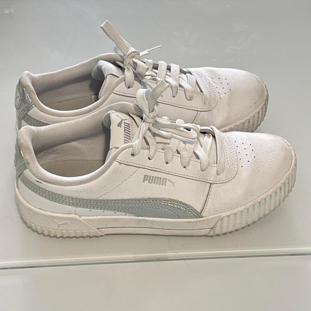 Puma White Sneakers Soft Foam Sz 8